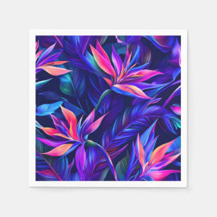 Serviette En Papier Forêt tropicale de minuit