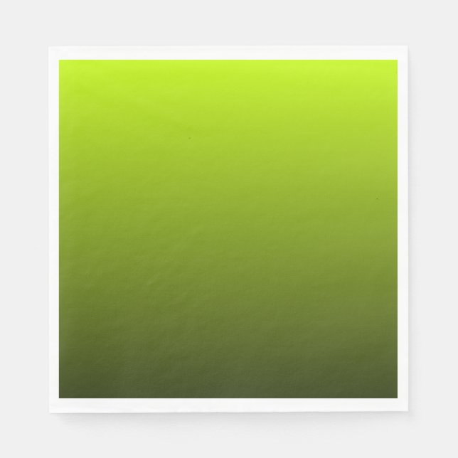 Serviette En Papier Forêt verte ensoleillée Vert chaud Couleurs chaude (Devant)