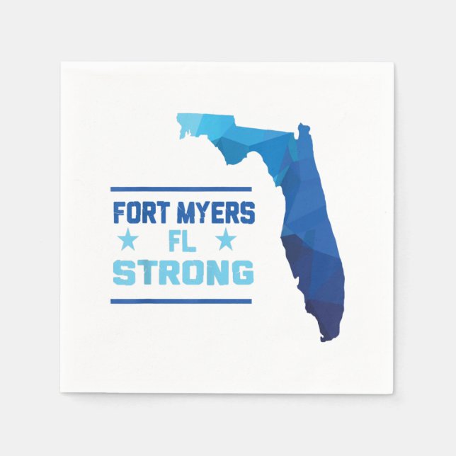 Serviette En Papier Fort Myers Floride Forte (Devant)