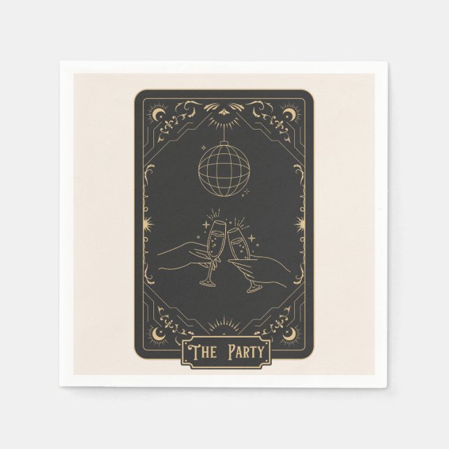 Serviette En Papier Fortune ésotérique du Tarot (Devant)