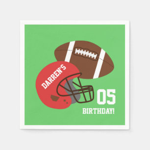 Serviette En Papier Fournitures American Football Anniversaire de enfa