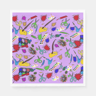 Serviette En Papier Fournitures d'art Serviettes en Lavande