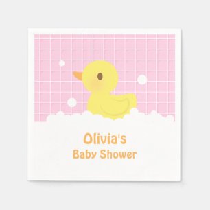 Serviette En Papier Fournitures de Baby shower en caoutchouc chic