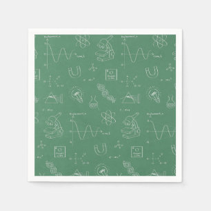 Serviette En Papier Fournitures de fête d'anniversaire à motif scienti
