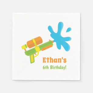 Serviette En Papier Fournitures de fête d'anniversaire jeu de pistolet