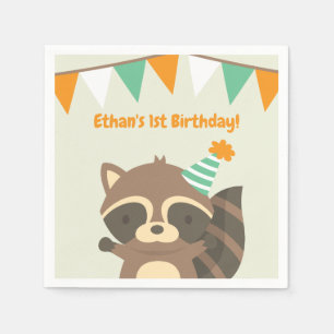 Serviette En Papier Fournitures de fête d'anniversaire mignonnes de la