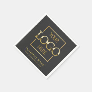 Serviette En Papier Fournitures de fête sur mesure avec logo d'entrepr