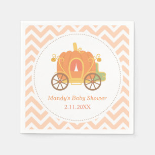 Serviette En Papier Fournitures pour Baby Shower Carrosse de Princesse