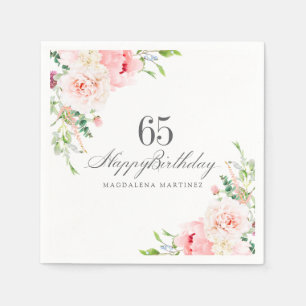 Serviette En Papier Fournitures pour fête d'anniversaire 65 ans person