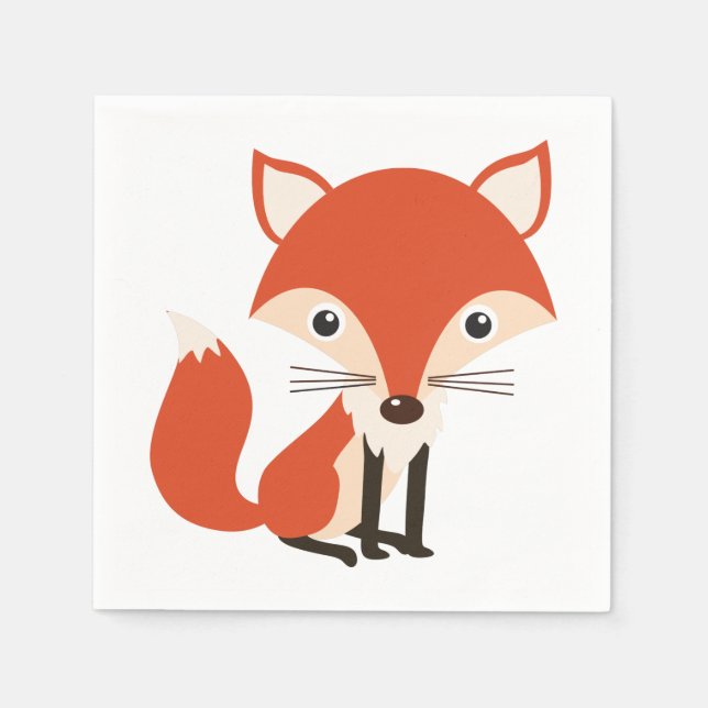 Serviette En Papier Fox (Devant)