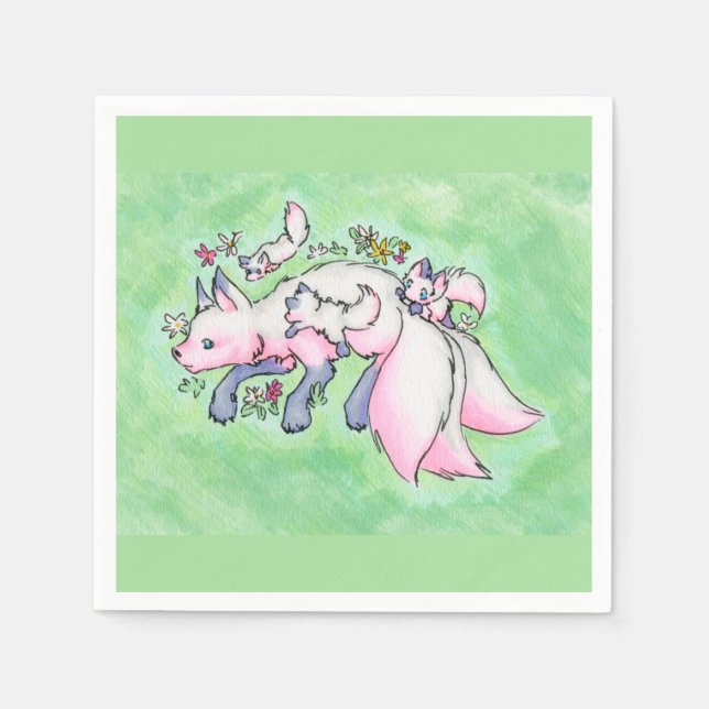 Serviette En Papier Fox (Devant)