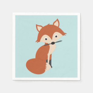 Serviette En Papier Fox de région boisée