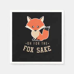 Serviette En Papier Fox Funny Sarcast Sarcasm Canidae Carnivore Canine