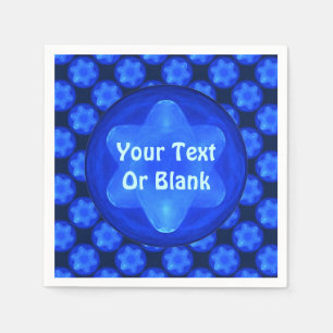 Serviette En Papier Fractal Bluestar