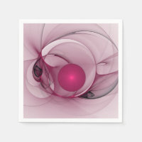 Fractale balançante, Art abstrait moderne rose bai