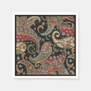 Serviette En Papier Fractale de Paisley