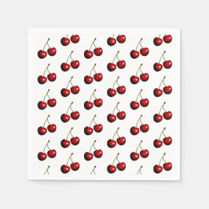 Serviette En Papier Fraîches Cerises -