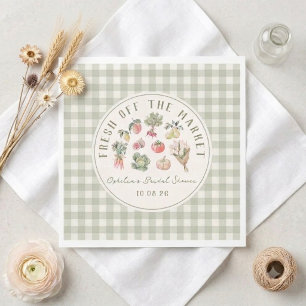 Serviette En Papier Frais du marché des agriculteurs Baby Shower