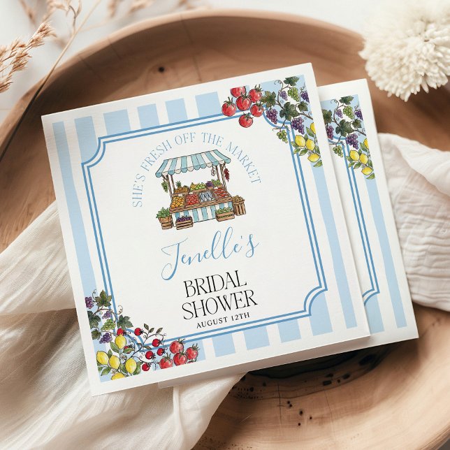 Serviette En Papier Frais Étalé sur le Marché Baby Shower (Créateur téléchargé)