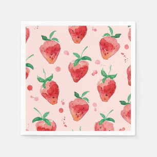 Serviette En Papier Fraise