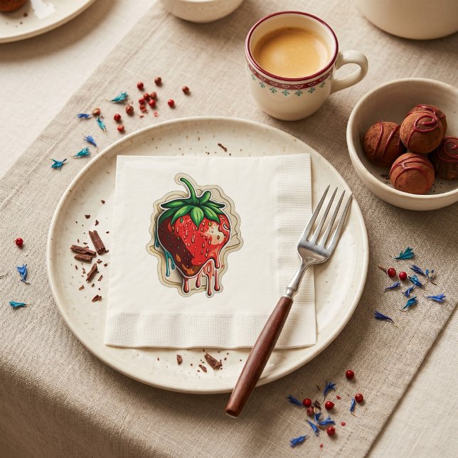 Serviette En Papier Fraise (Créateur téléchargé)