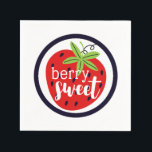 Serviette En Papier Fraise Berry Sweet Birthday Baby Girl Kids<br><div class="desc">Douce comme une fraise juteuse et moelleuse ! Style contemporain rouge, vert et noir et vif pour une fête d'anniversaire fruitée et amusante. ・ Coordonnez-le ! Parcourez la collection d'anniversaire de fraises sucrées pour trouver des produits assortis, y compris des invitations, du papier d'emballage, du décor de fête et plus...</div>