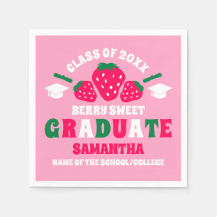 Serviette En Papier Fraise Berry Sweet Graduation Party