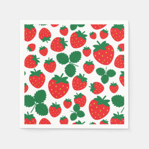 Serviette En Papier Fraises