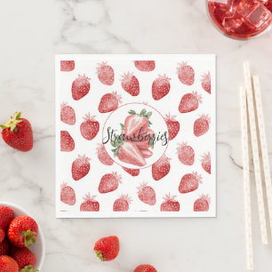 Serviette En Papier Fraises rouges Fruit