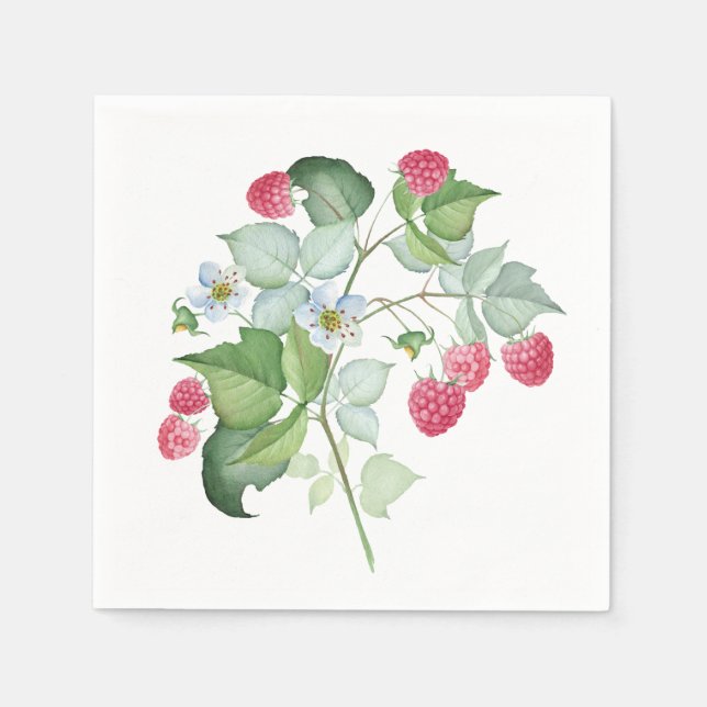 Serviette En Papier Framboise (Devant)