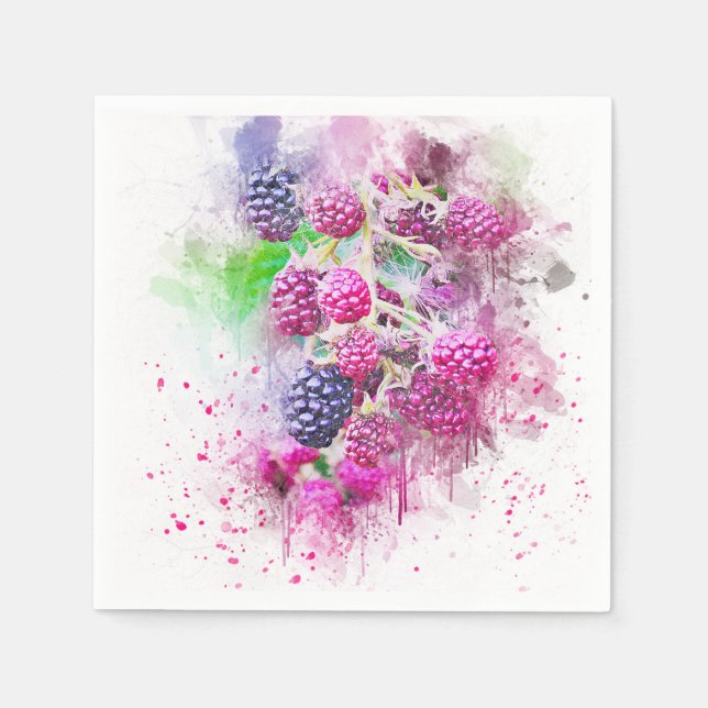 Serviette En Papier Framboise (Devant)