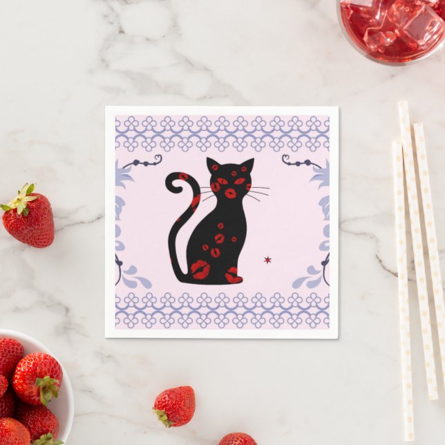 Serviette En Papier Français : Papier Bonne Soiree Napkin (En situation)