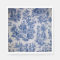 Française toile de jouy bleu et blanc élégant
