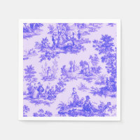 Française toile de jouy Découpage bleu et blanc