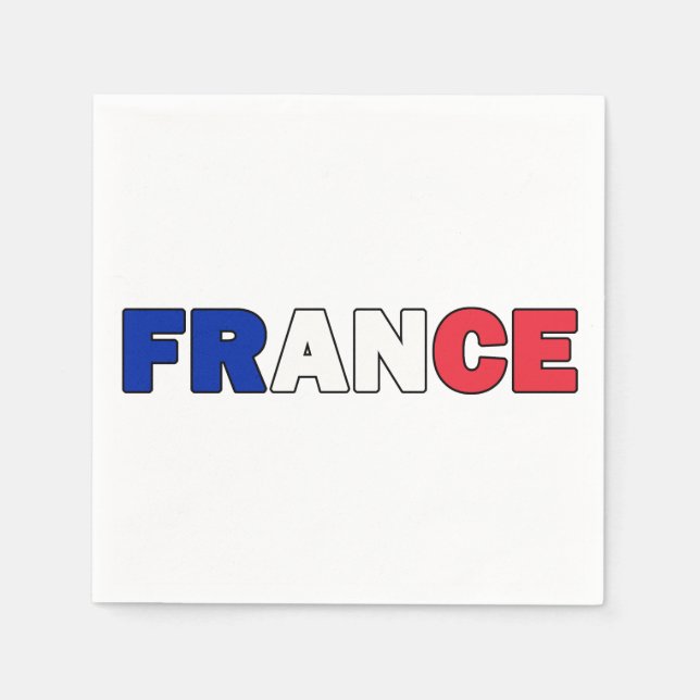Serviette En Papier France (Devant)