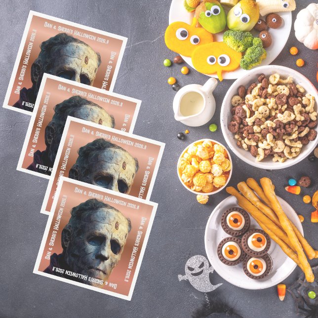 Serviette En Papier Frankenstein Halloween (Frankenstein Halloween Party Napkins)
