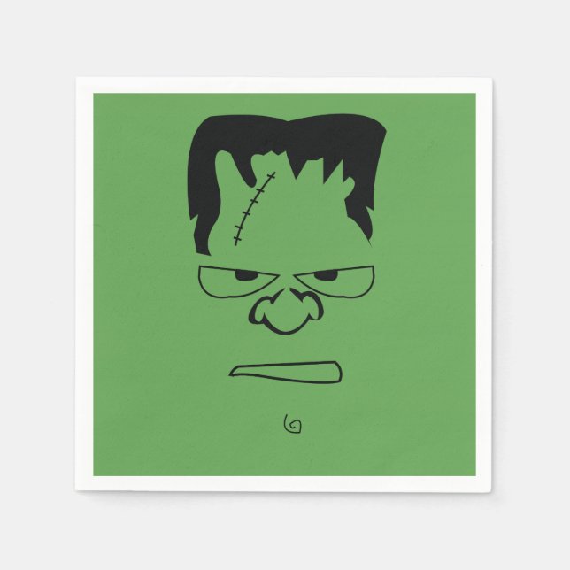 Serviette En Papier Frankenstein Napkins (Devant)