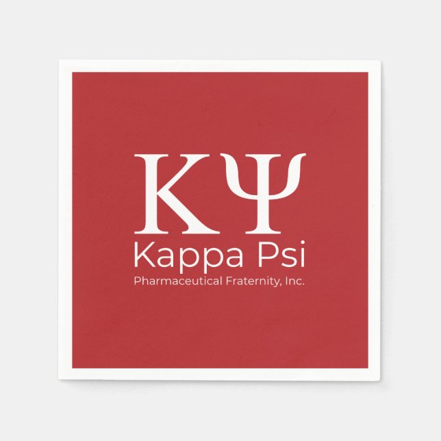 Serviette En Papier Fraternité pharmaceutique Kappa Psi (Devant)