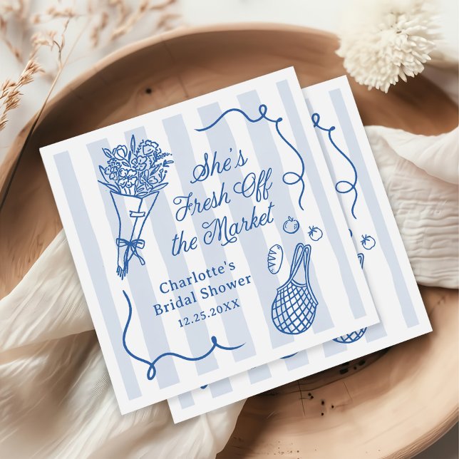 Serviette En Papier Frawn frais hors Fête des mariées du marché (Créateur téléchargé)