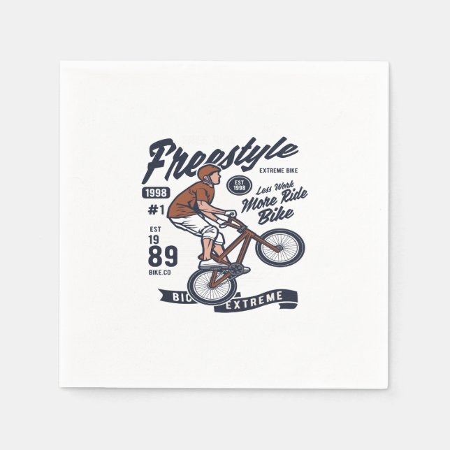 Serviette En Papier Freestyle Bike (Devant)