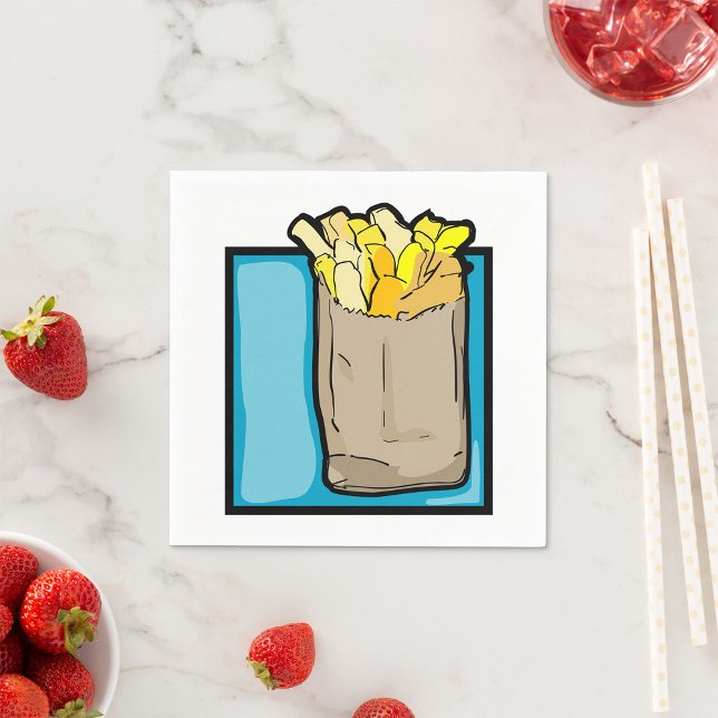 Serviette En Papier French Fries Paper Napkins (Créateur téléchargé)