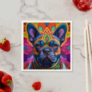 Serviette En Papier Frenchie Fun