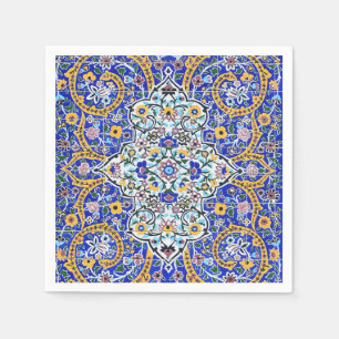 Serviette En Papier Fresque carrelée persane