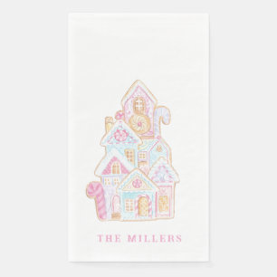 Serviette En Papier Friandise de vacances pastel douce au pain d'épice