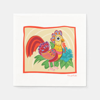 Serviette En Papier Frida Kahlo Chicken Graphic