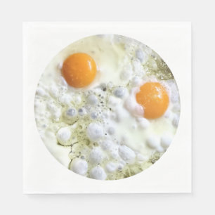 Serviette En Papier Fried eggs