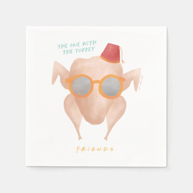 Serviette En Papier FRIENDS™ | Celui avec la dinde (Devant)