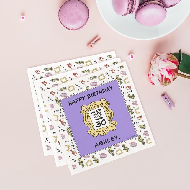 Serviette En Papier FRIENDS™ | Celui avec l'anniversaire (Napkins on table)