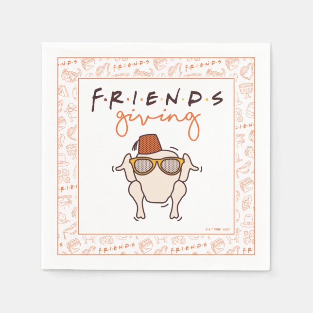 Serviette En Papier FRIENDS™ | Friendsgiving  (Devant)