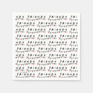 Serviette En Papier FRIENDS™ Guirlandes de Noël Logo